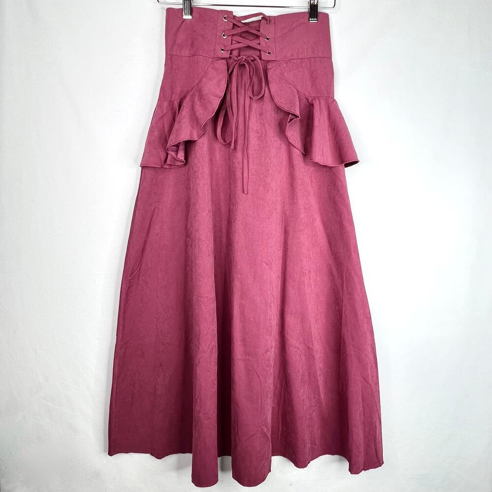 SHEIN Purple Corset Maxi Skirt Small